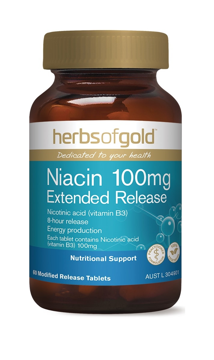 Herbs of Gold Niacin 100mg Extended Release Sporty's Warehouse